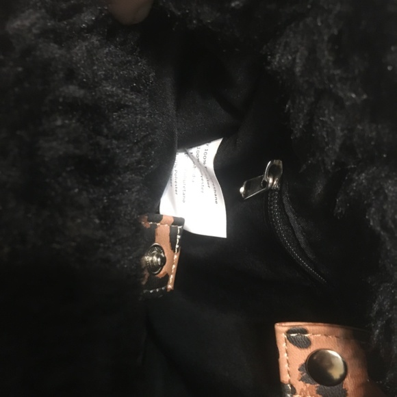 Madden girl faux fur leopard print tote - Picture 7 of 8